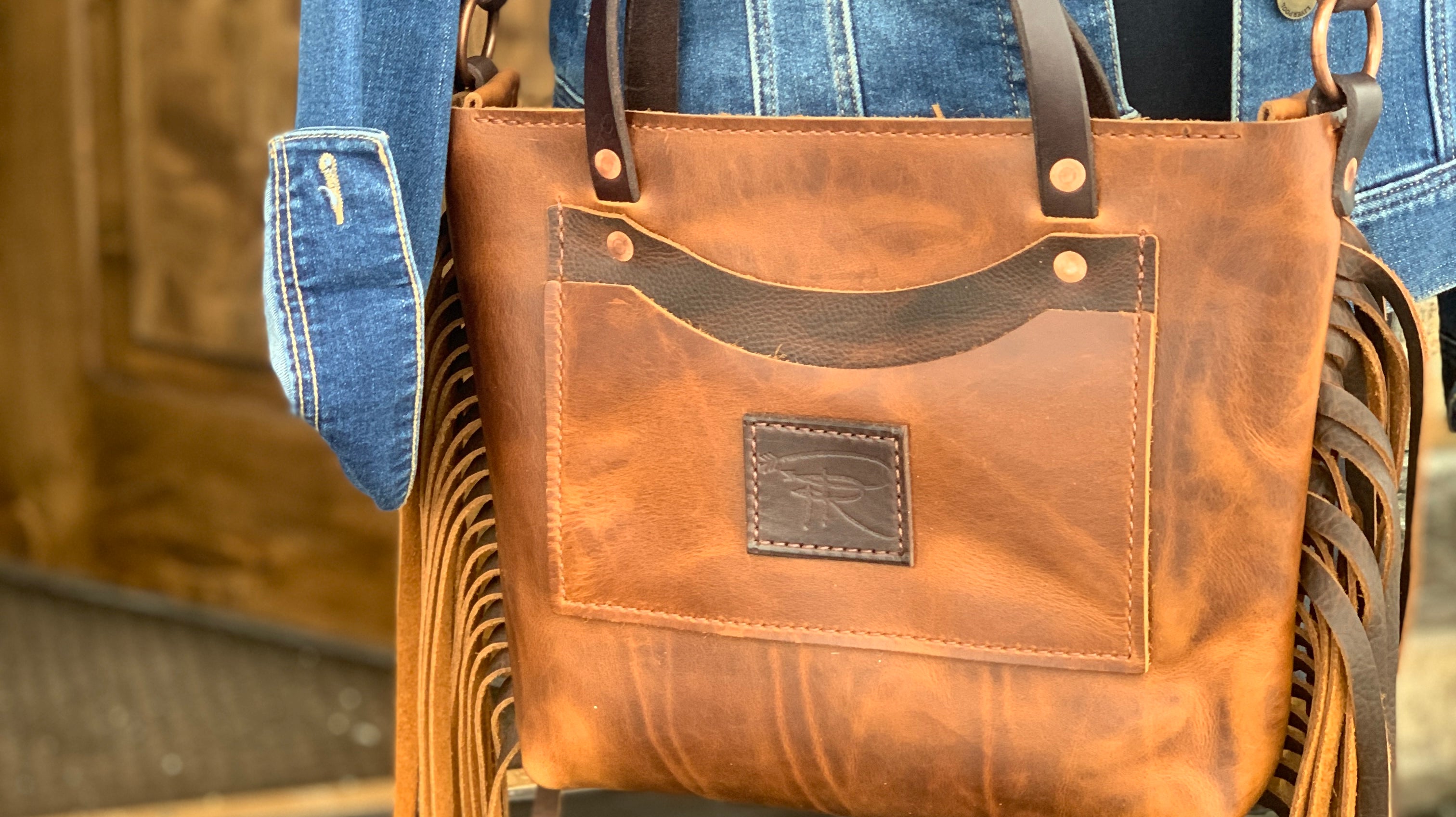 brown purses tote bags idaho coeur d'alene boutique leather goods store shopping