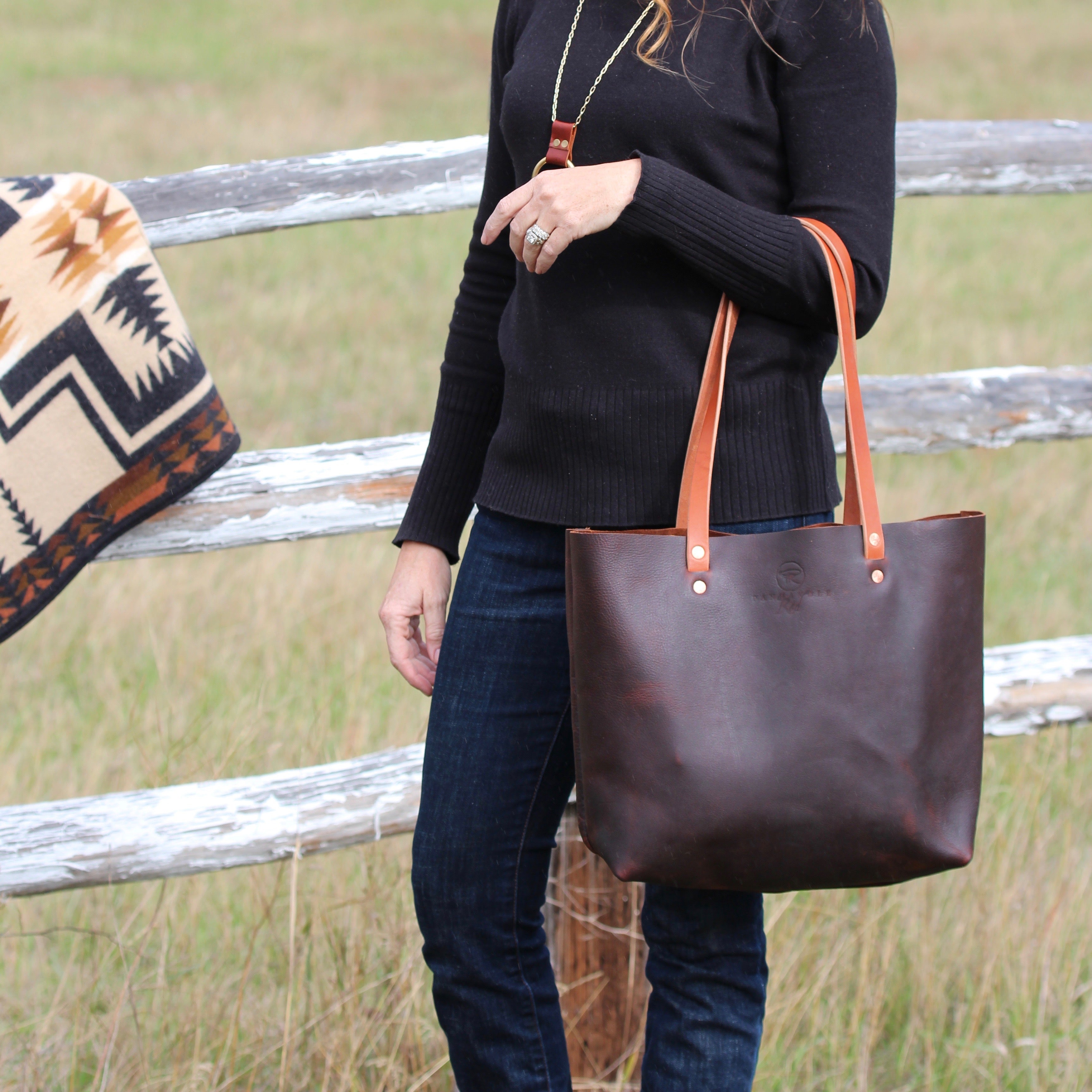 Brown Leather Bag, Brown Leather Tote Bag, Brown Leather Purse, Equestrian Purse, Equestrian Accessories, Purses, handbags, duffles, bags, crossbody purse, gift shop,Panhandle Red Company, Leather Goods, Handbags, Totes, Purses, artisan, Full-grain leather items, custom gifts, handcrafted gift, idaho shops, leather shop