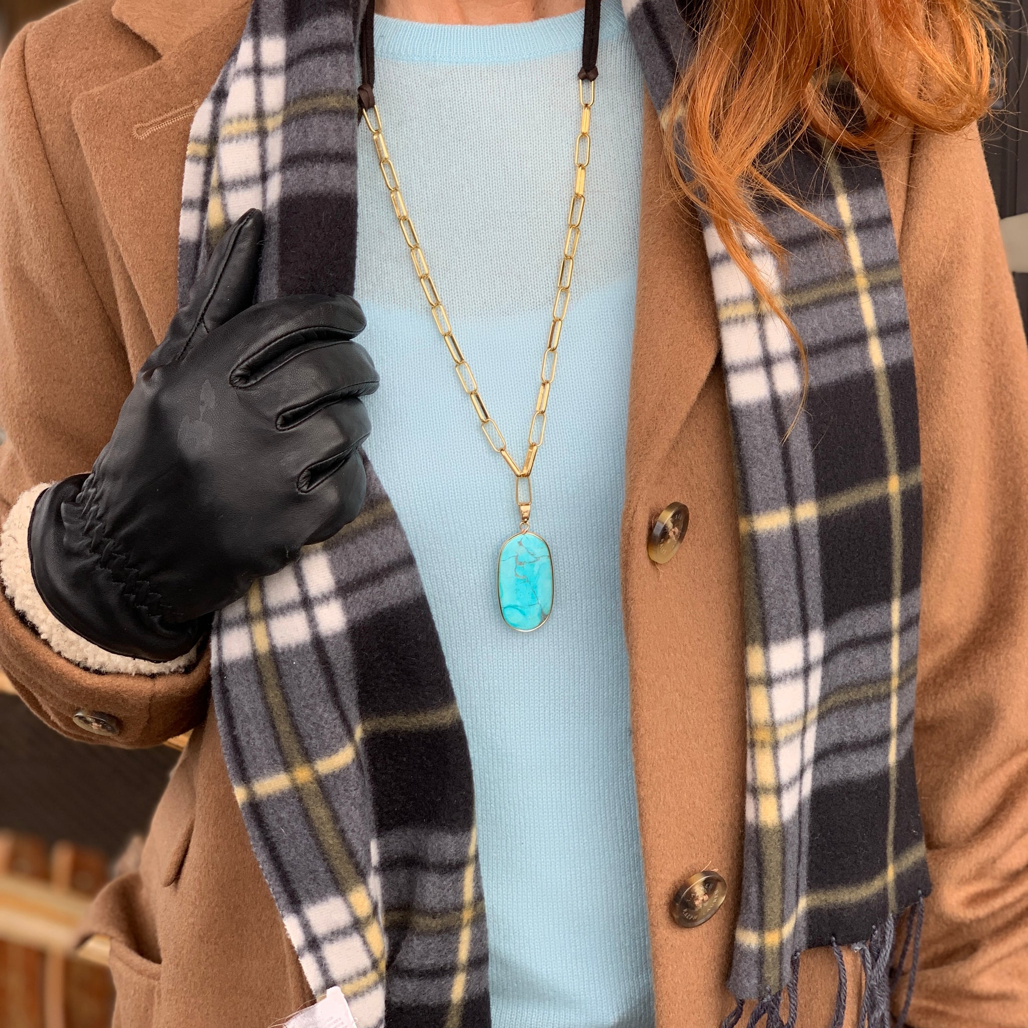 Gold and Turquoise NECKLACE