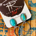 american turquoise earrings, sterling silver earrings