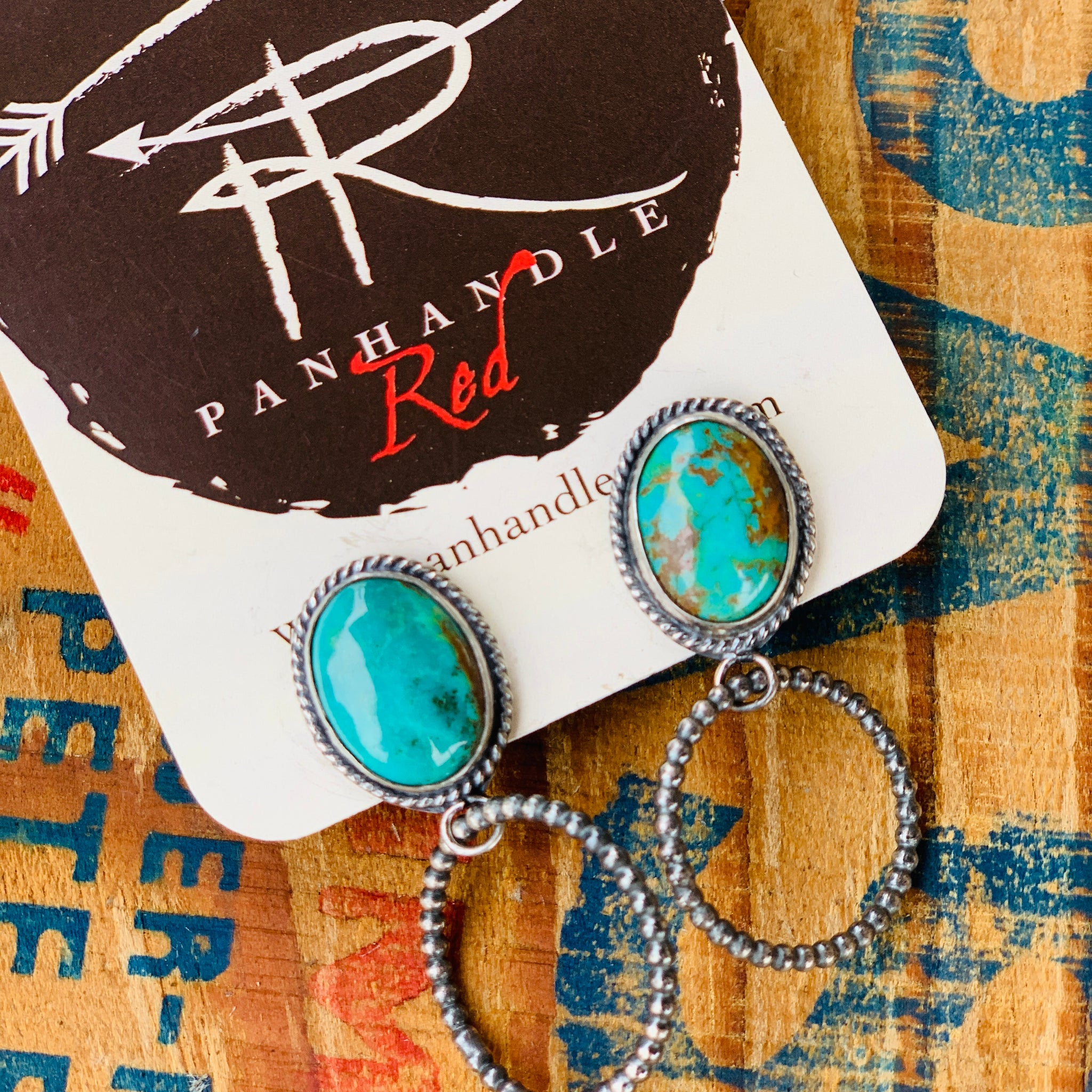 Handcrafted Turquoise and Silver Earrings