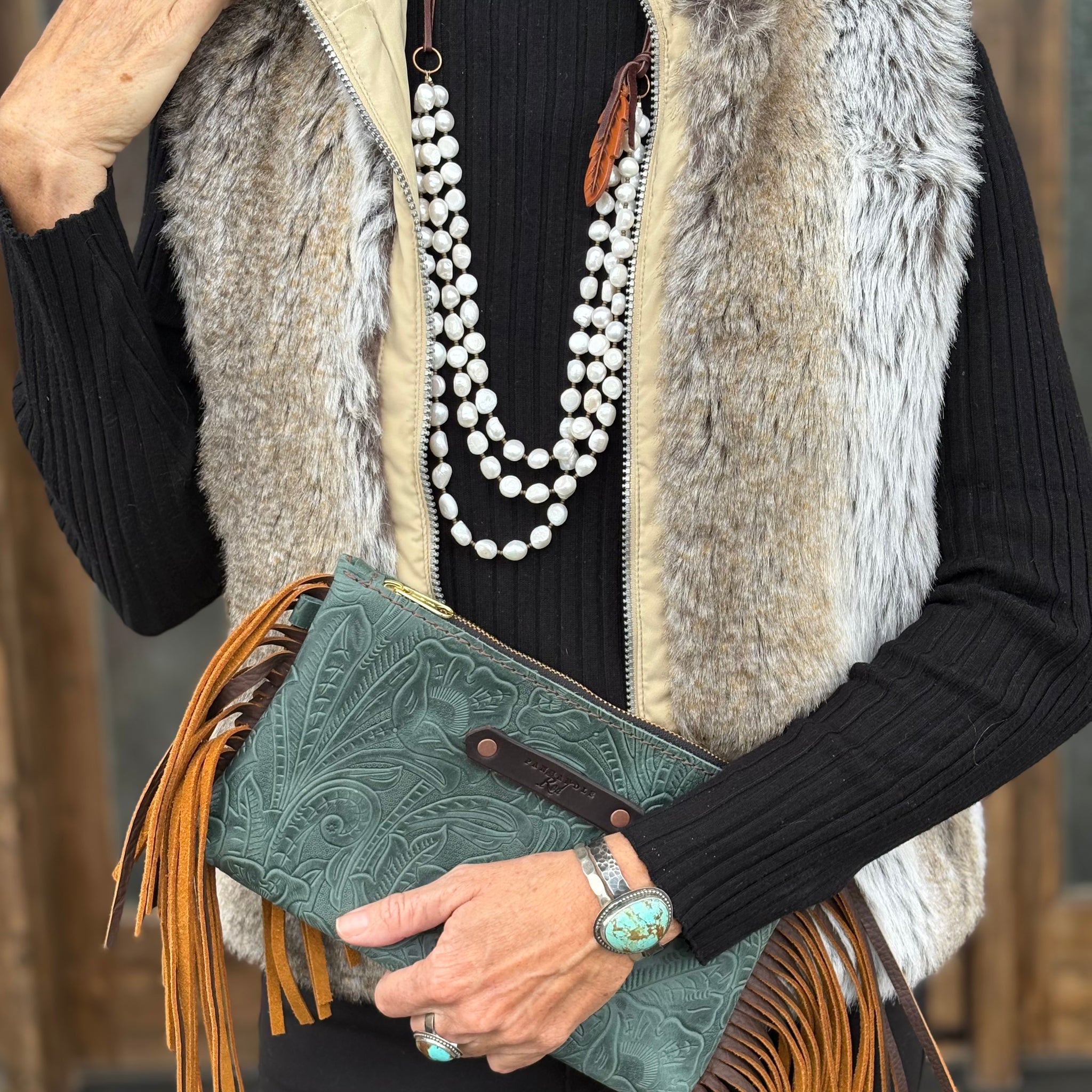 Three Strand Pearl  Necklace