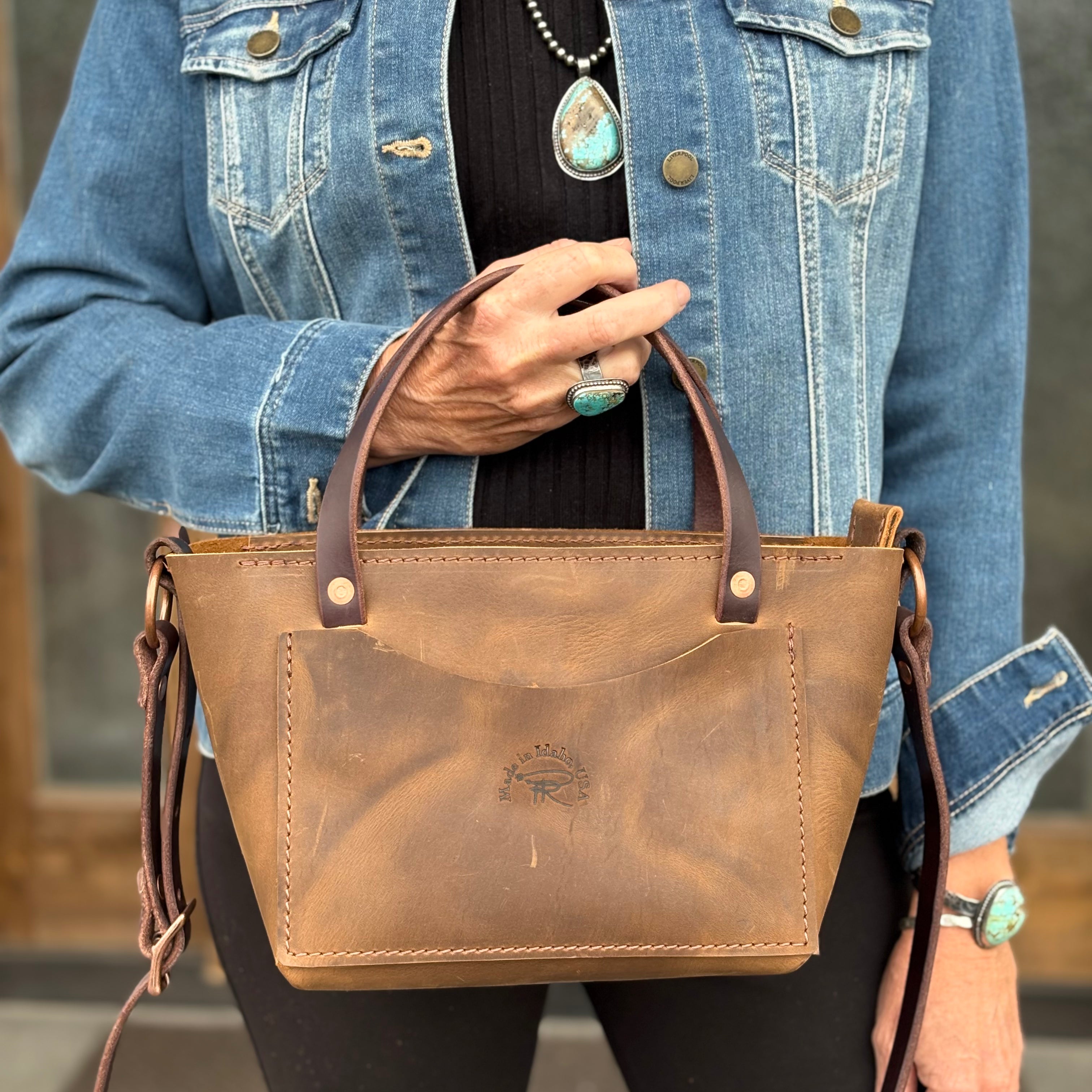 The Stillwater Brown Crossbody Purse -Tote