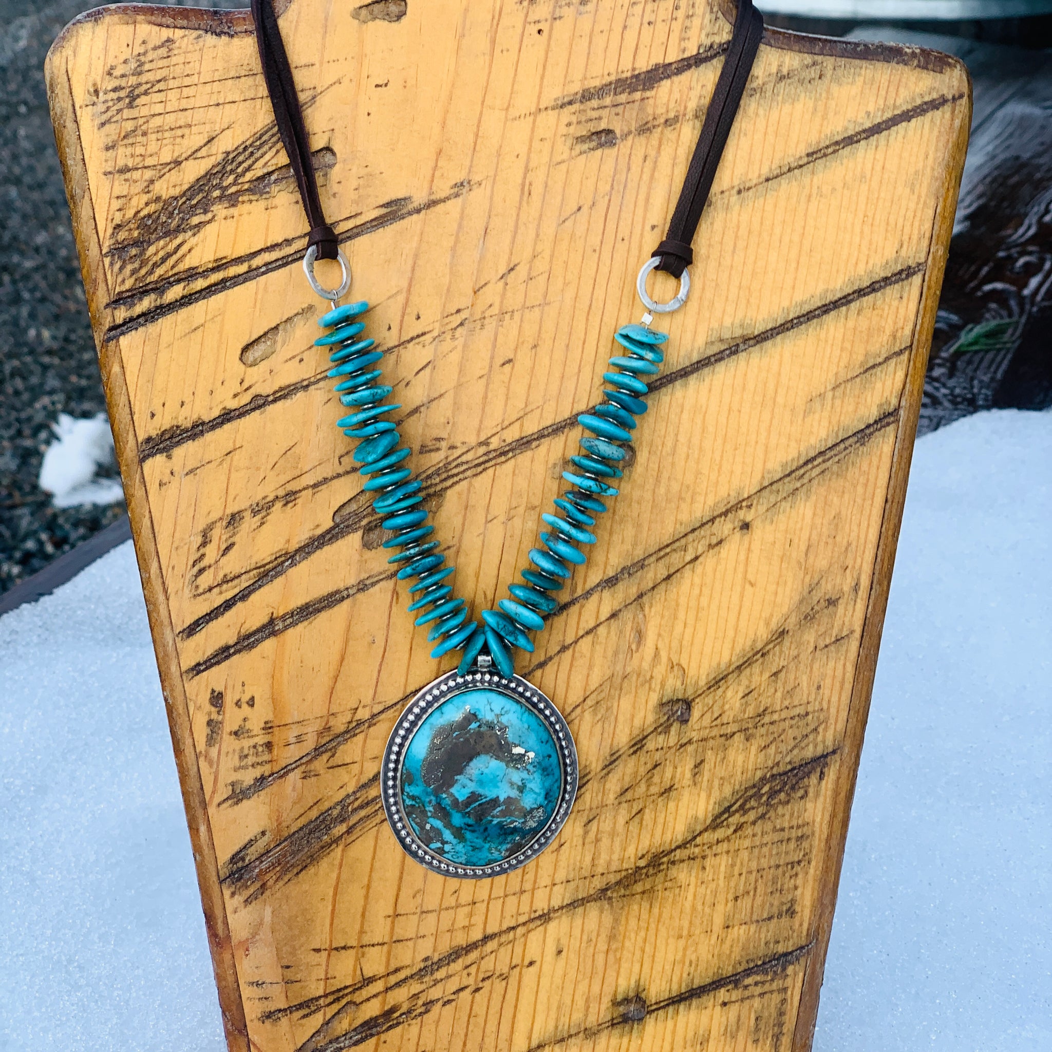 Turquoise Necklace Silver jewelry rings necklaces rodeo style fashion retail shop boutique gifts womens apparel accessories custom made handcrafted silversmith leather shop boutique style southwest 