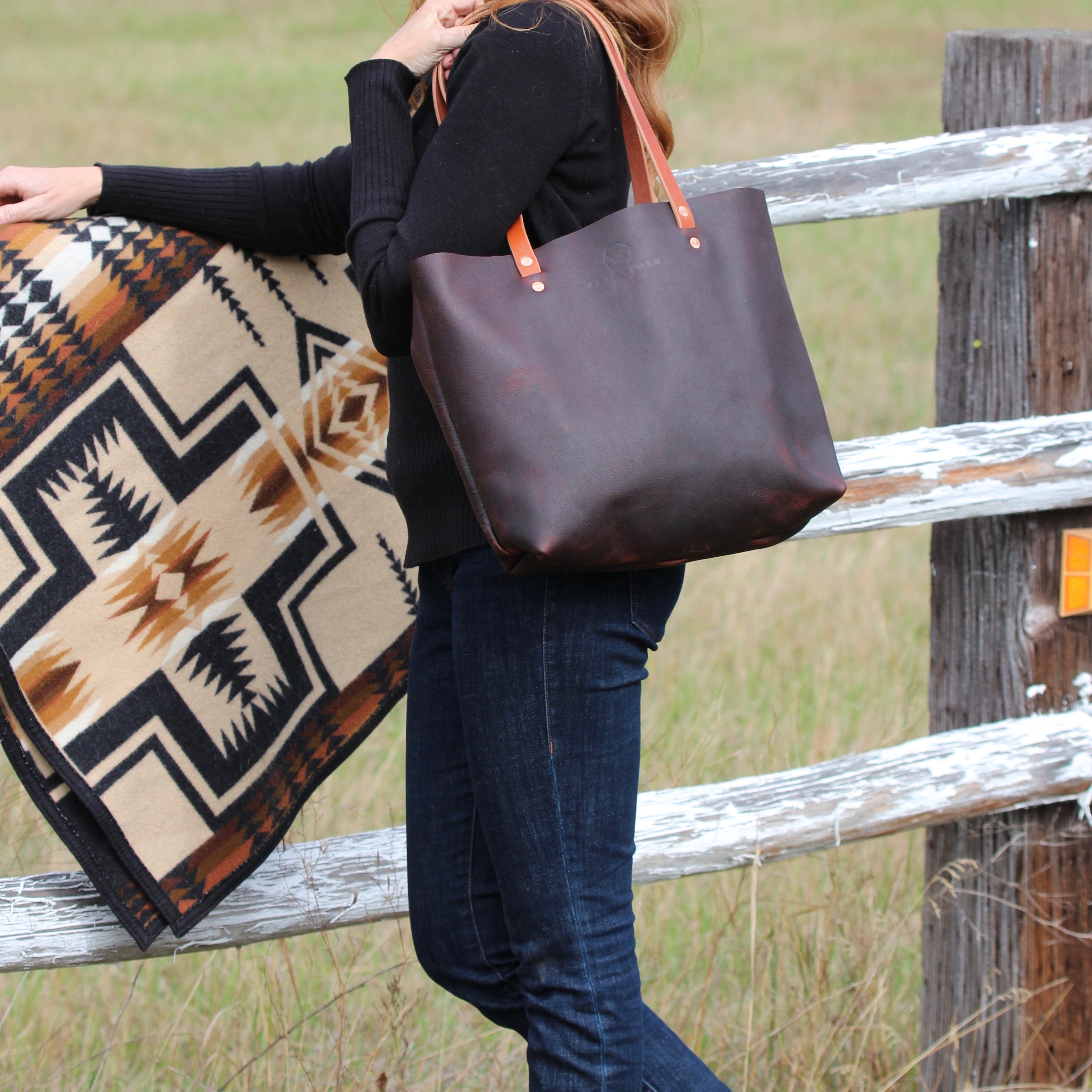 Brown Leather Bag, Brown Leather Tote Bag, Brown Leather Purse, Equestrian Purse, Equestrian Accessories, Purses, handbags, duffles, bags, crossbody purse, gift shop,Panhandle Red Company, Leather Goods, Handbags, Totes, Purses, artisan,  Full-grain leather items, custom gifts, handcrafted gift, idaho shops, leather shop