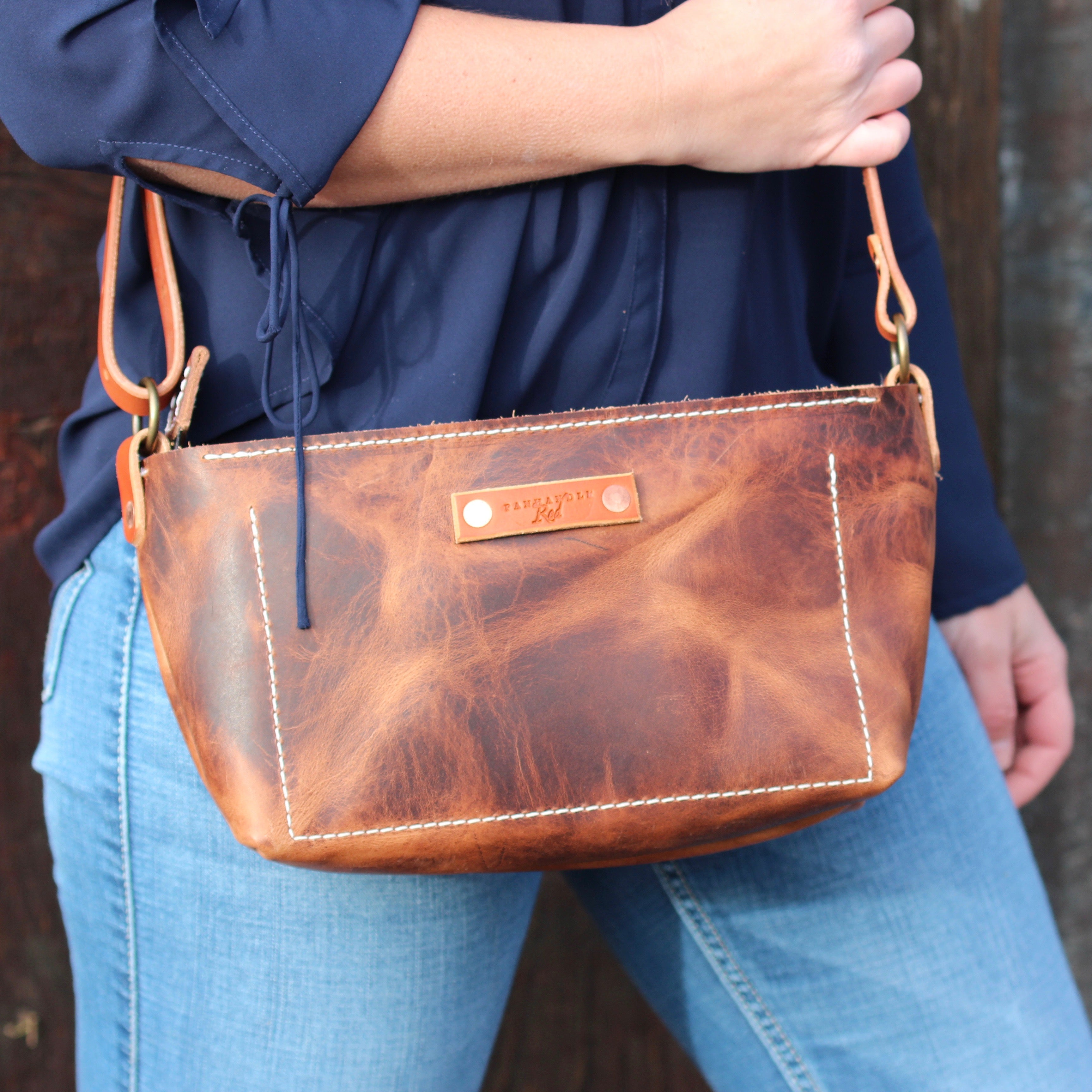Brown Leather Crossbody Purse, Leather crossbody purse, crossbody purse, Panhandle Red Company, Leather Goods, Handbags, Leather Totes, Leather Duffles, Leather Bags,  Purses, Everyday Carry Needs, and more. Full-grain leather items, custom gifts, all Handcrafted in Idaho, USA.