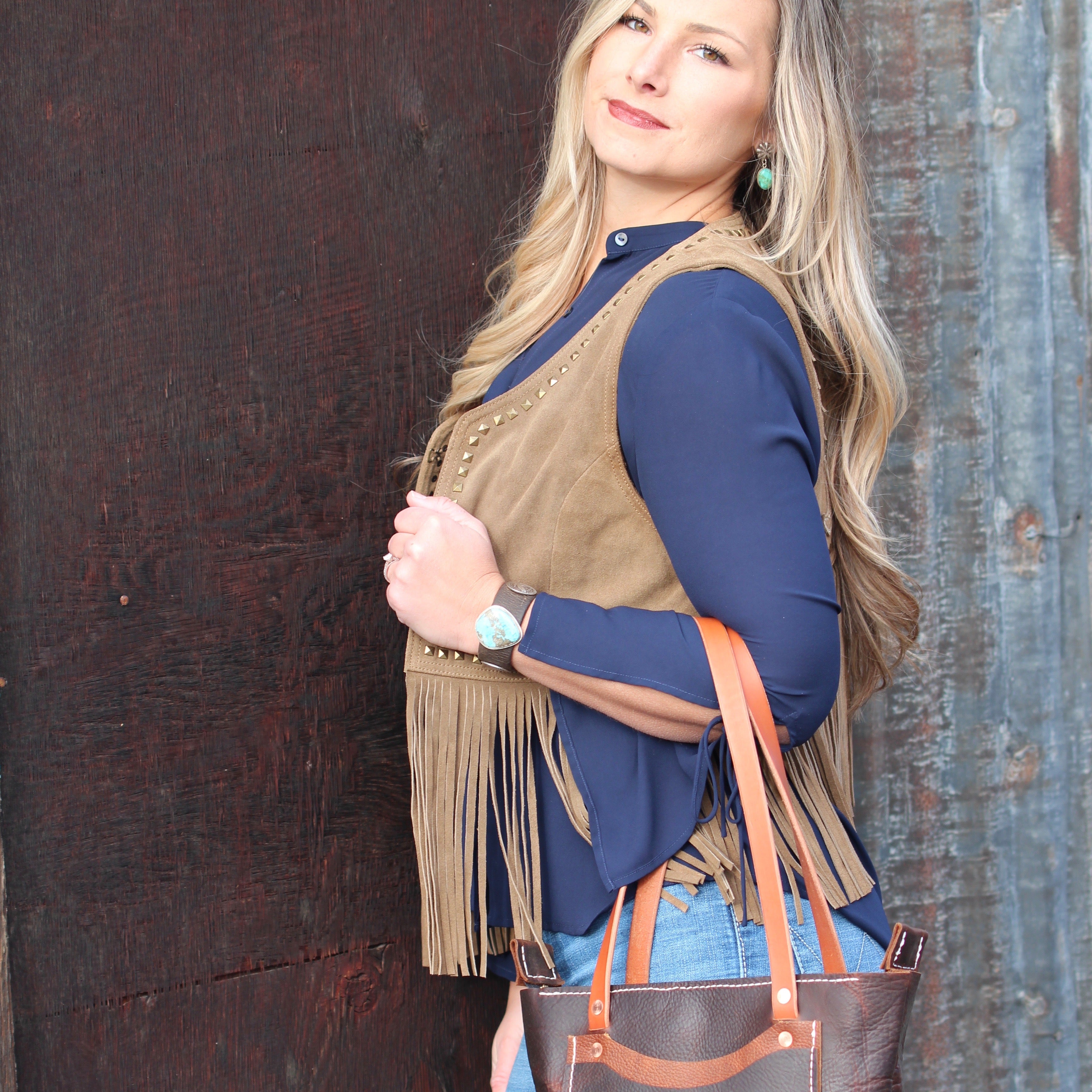 Panhandle Red Leather Company Leather Crossbody Purse