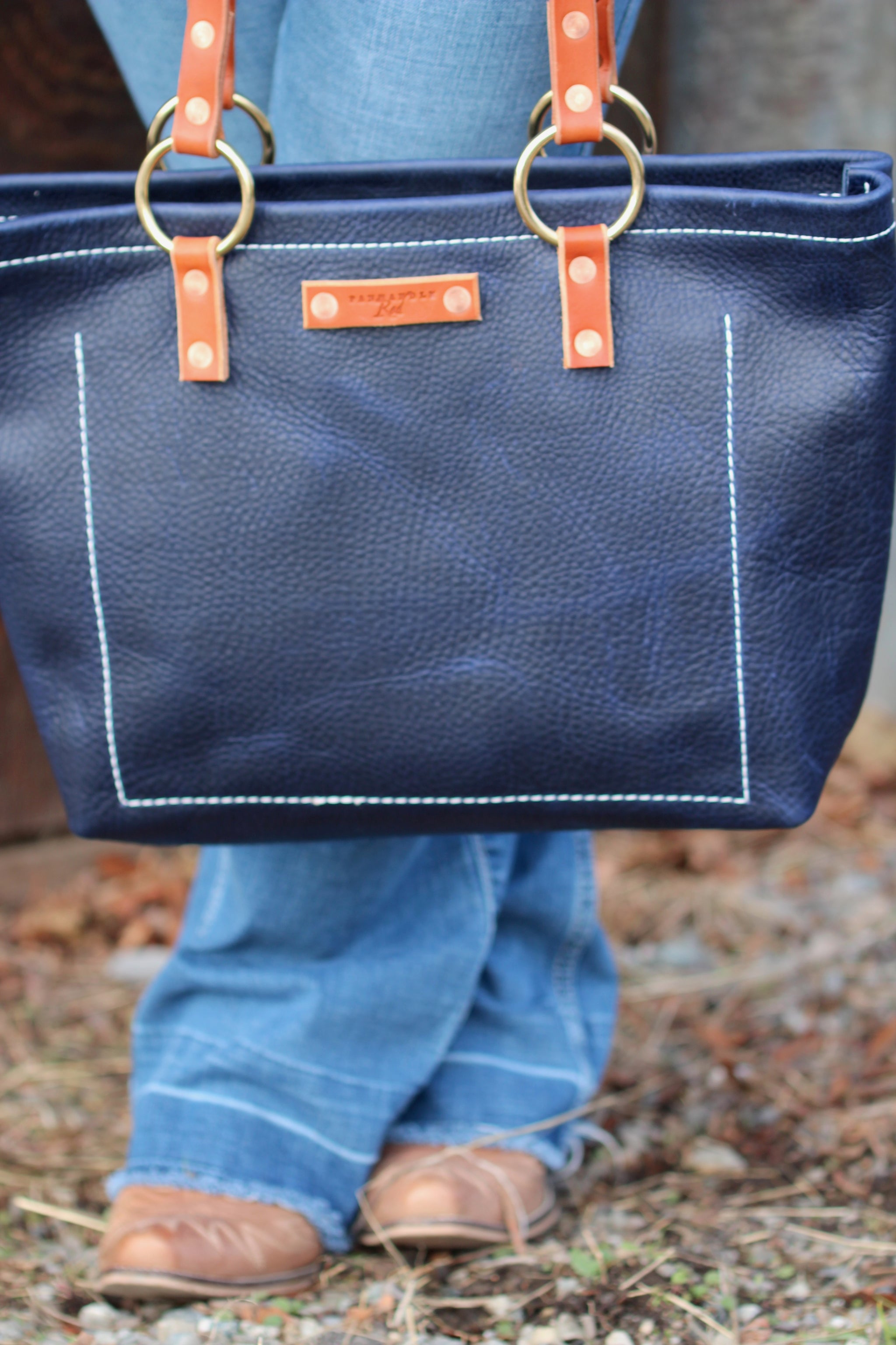 Blue Leather Bag, Blue Leather Tote Bag, Blue Leather Purse, Equestrian Purse, Equestrian Accessories, Purses, handbags, duffles, bags, crossbody purse, gift shop,Panhandle Red Company, Leather Goods, Handbags, Totes, Purses, artisan,  Full-grain leather items, custom gifts, handcrafted gift, idaho shops, leather shop