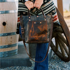Grey Leather Crossbody Purse, Crossbody Purse, Purses, Panhandle Red Crossbody Purse, leather purse