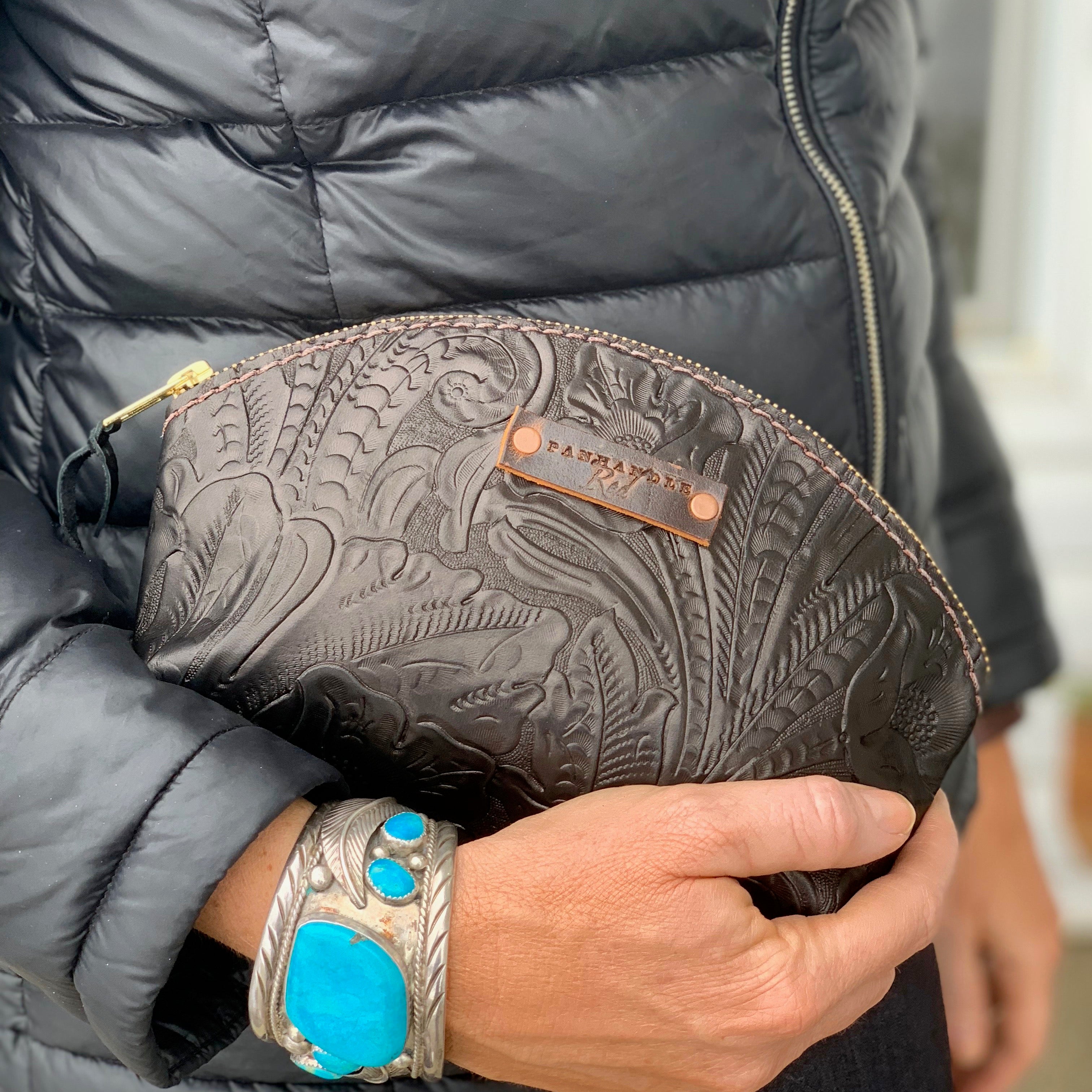 Leather clutch, clutch purse